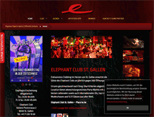 Tablet Screenshot of elephantclub.ch